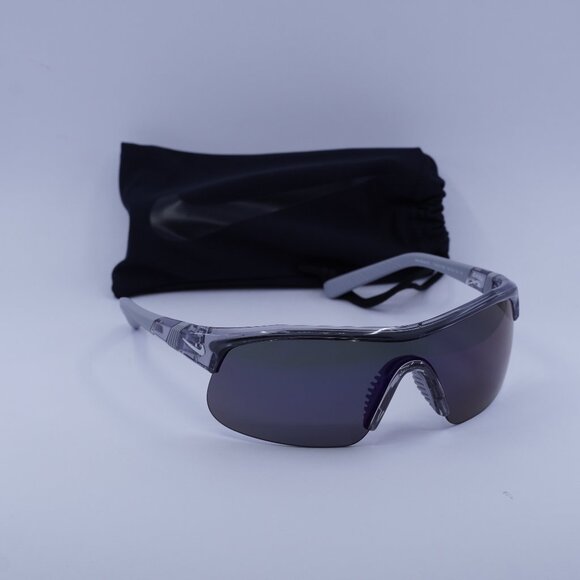 Nike SHOW X1 DX6520 065 Shield Sunglasses - Wolf Grey/Blue Mirror - Picture 1 of 9